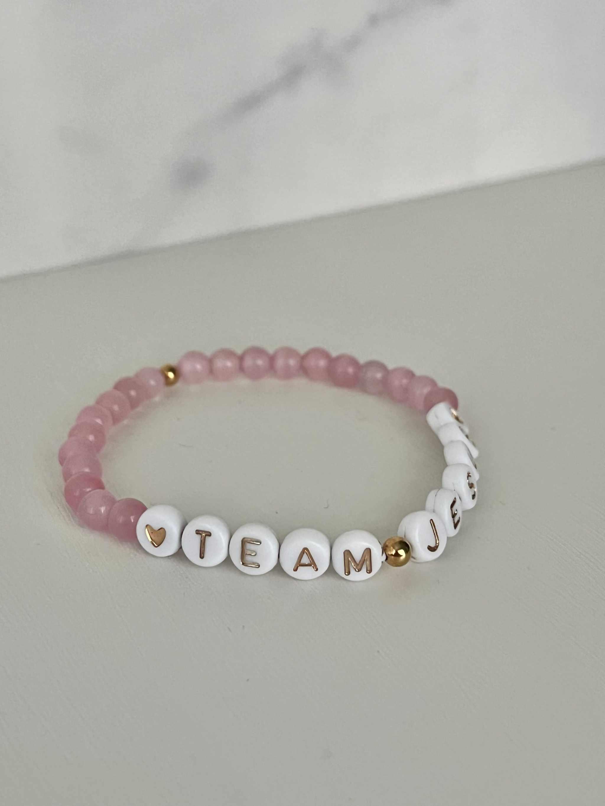 Opal Iridescent Bead Bracelet – Team Jesus Multicolor Faith Jewelry