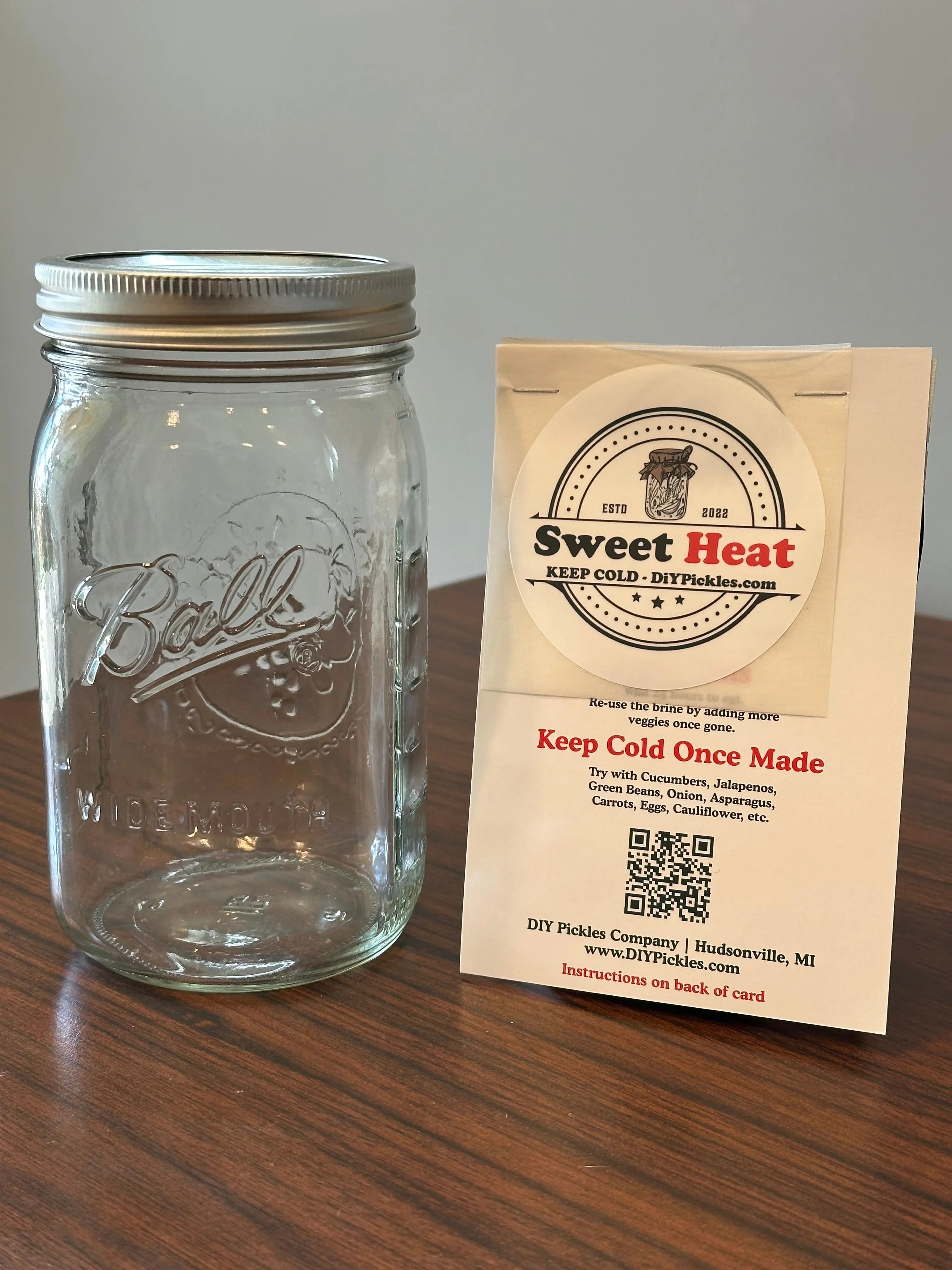 DIY Pickles Mason Jar Bundle Sweet Heat