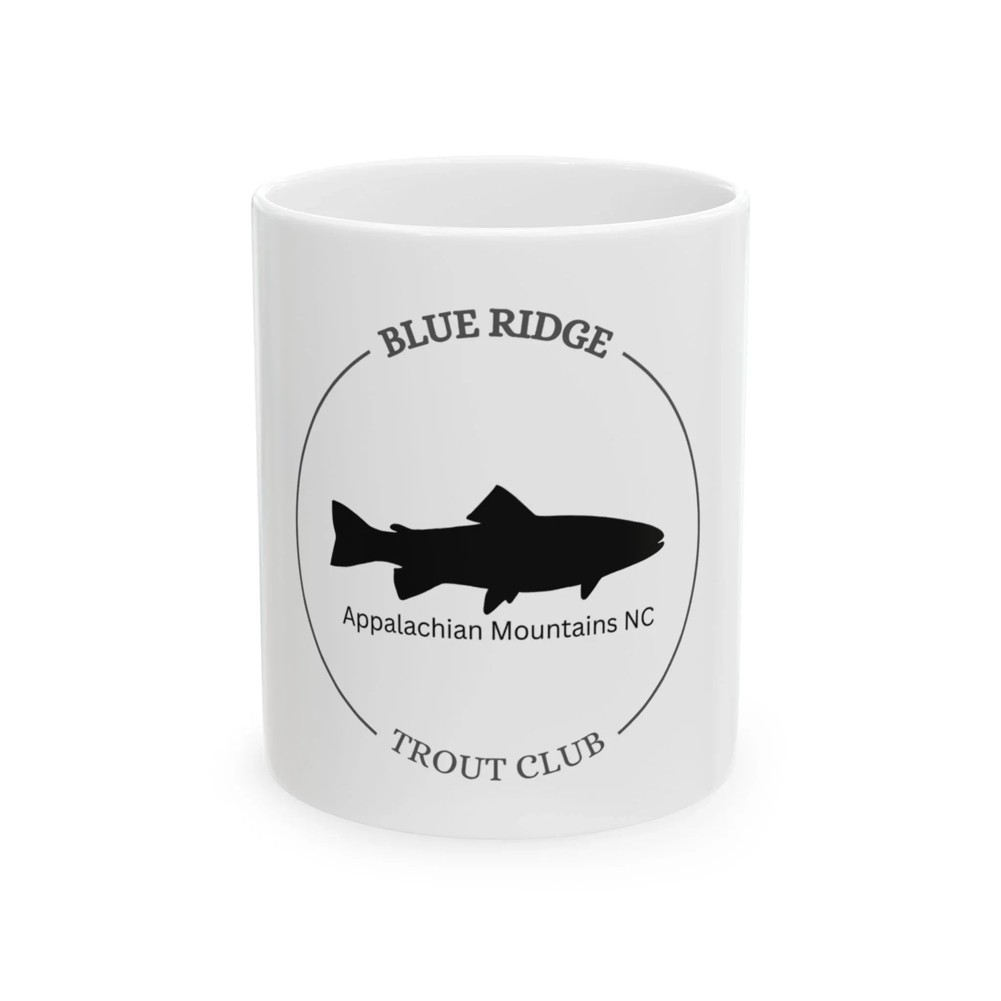 Blue Ridge Trout Club Ceramic Mug - Ideal Gift for Fishing Enthusiasts 11oz