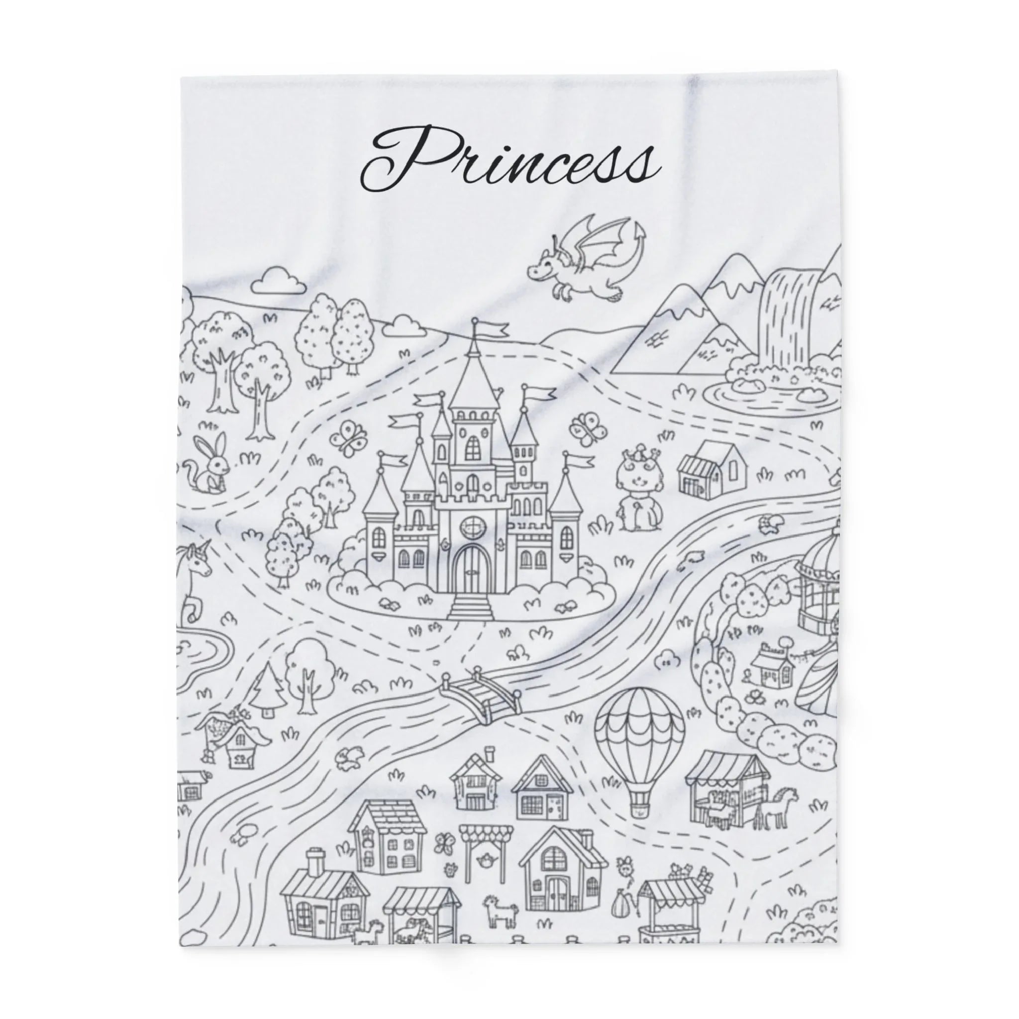 Princess Adventure Arctic Fleece Blanket 60" × 80"