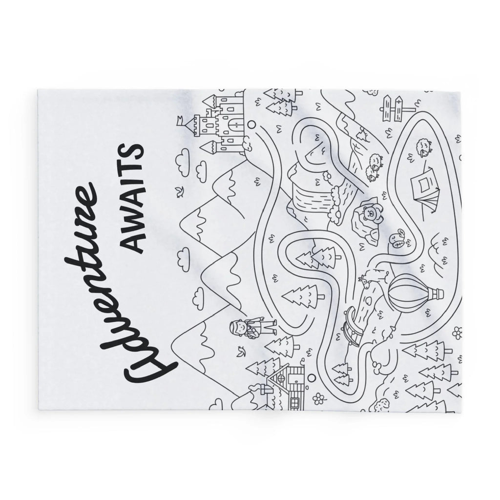 Adventure Awaits Arctic Fleece Blanket - Cozy Travel-Inspired Throw for Adventure Lovers