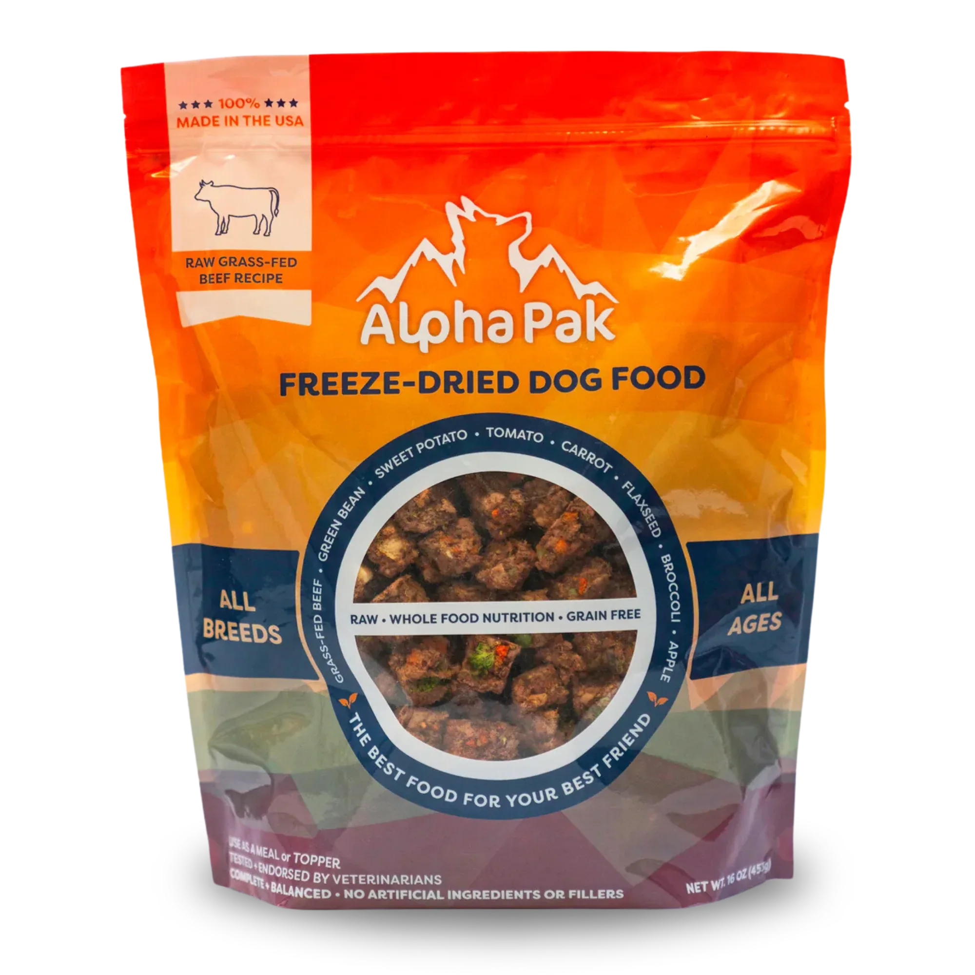 PREMIUM RAW FREEZE DRIED DOG FOOD BEEF 1 Bag