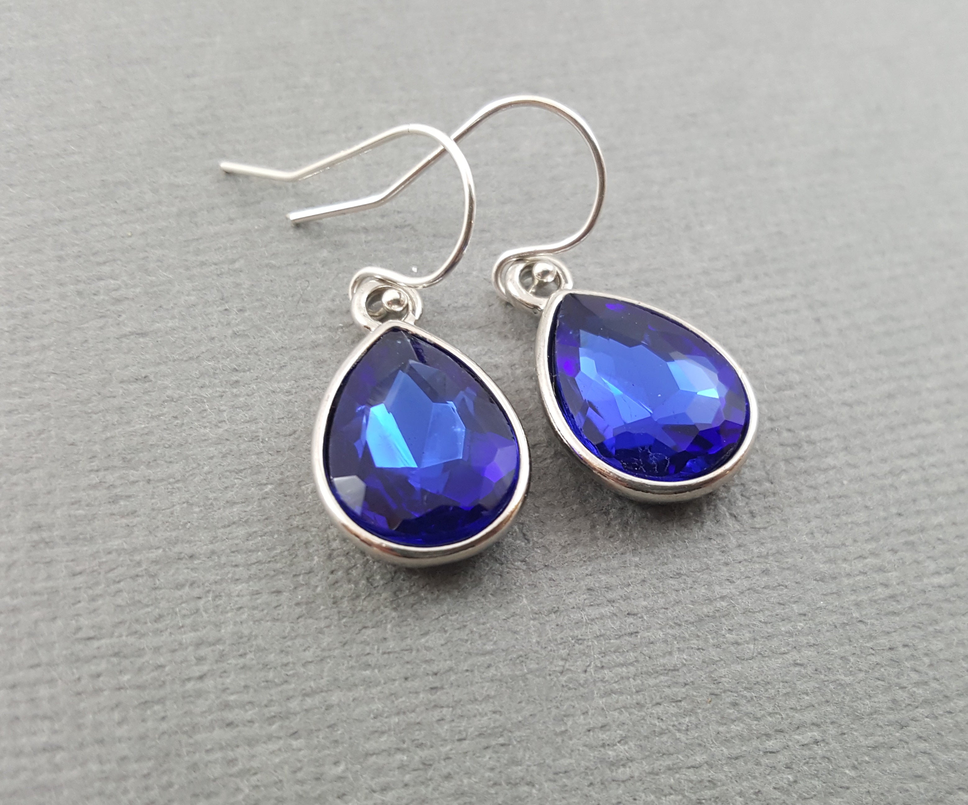 September Birthstone Earrings - Crystal Teardrop Earrings