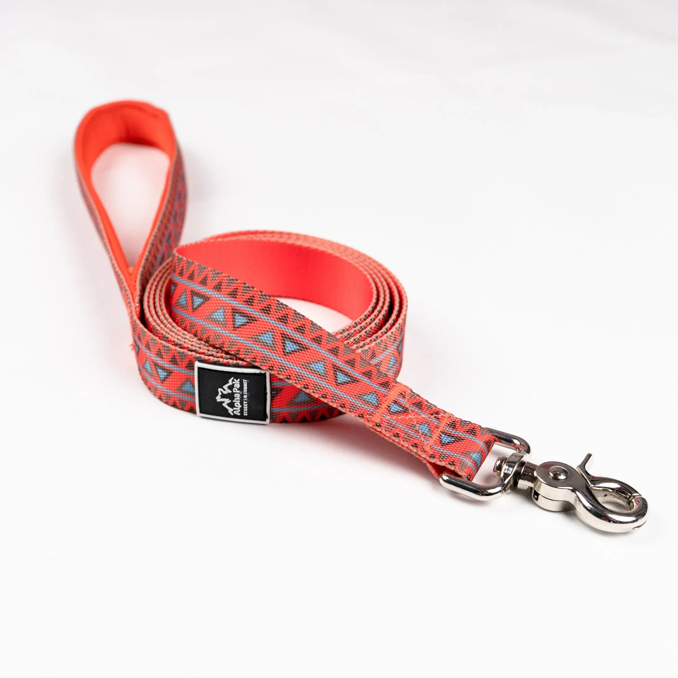 Classic Adventure Flat Dog Leash Natchez Orange