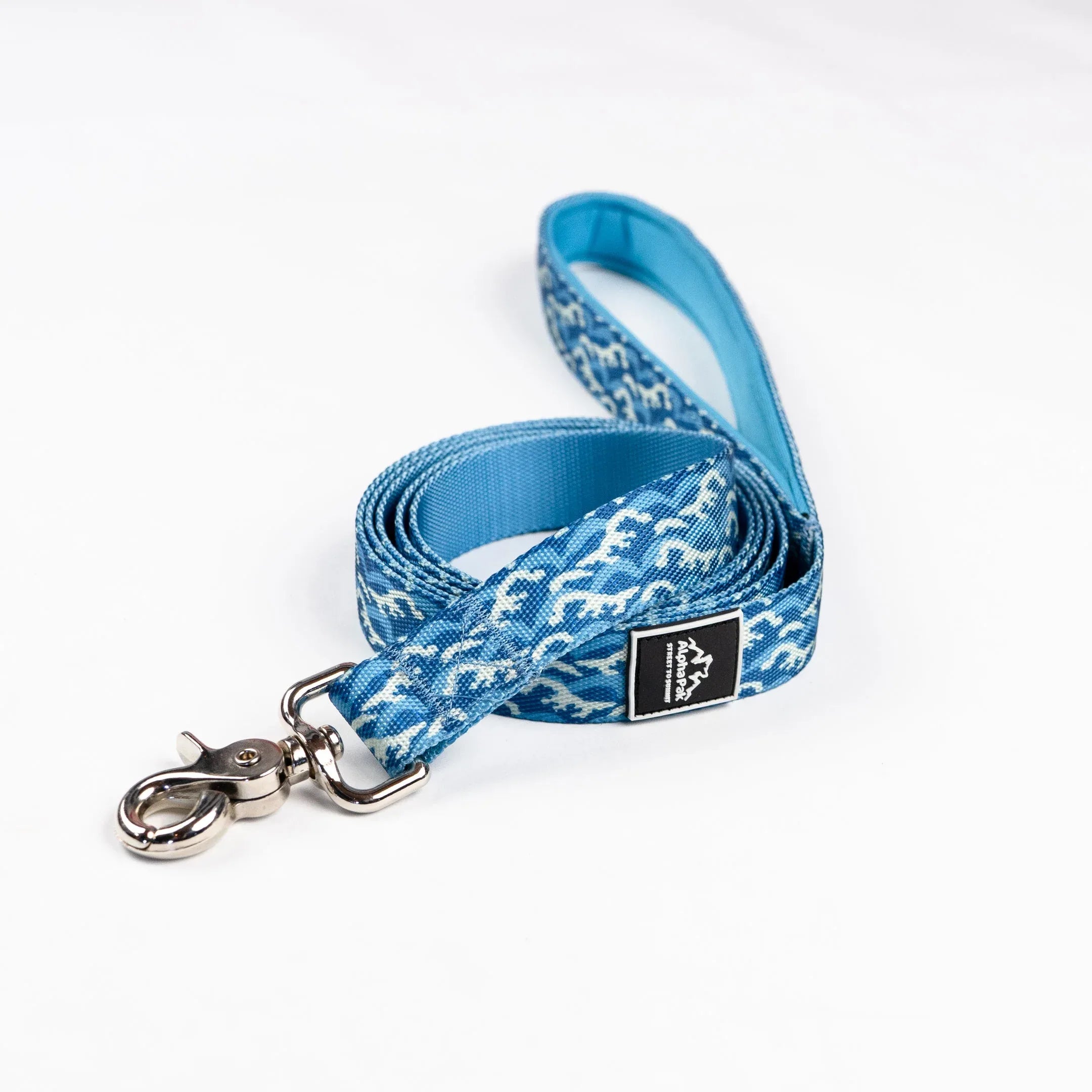 Classic Adventure Flat Dog Leash Tidal Pattern