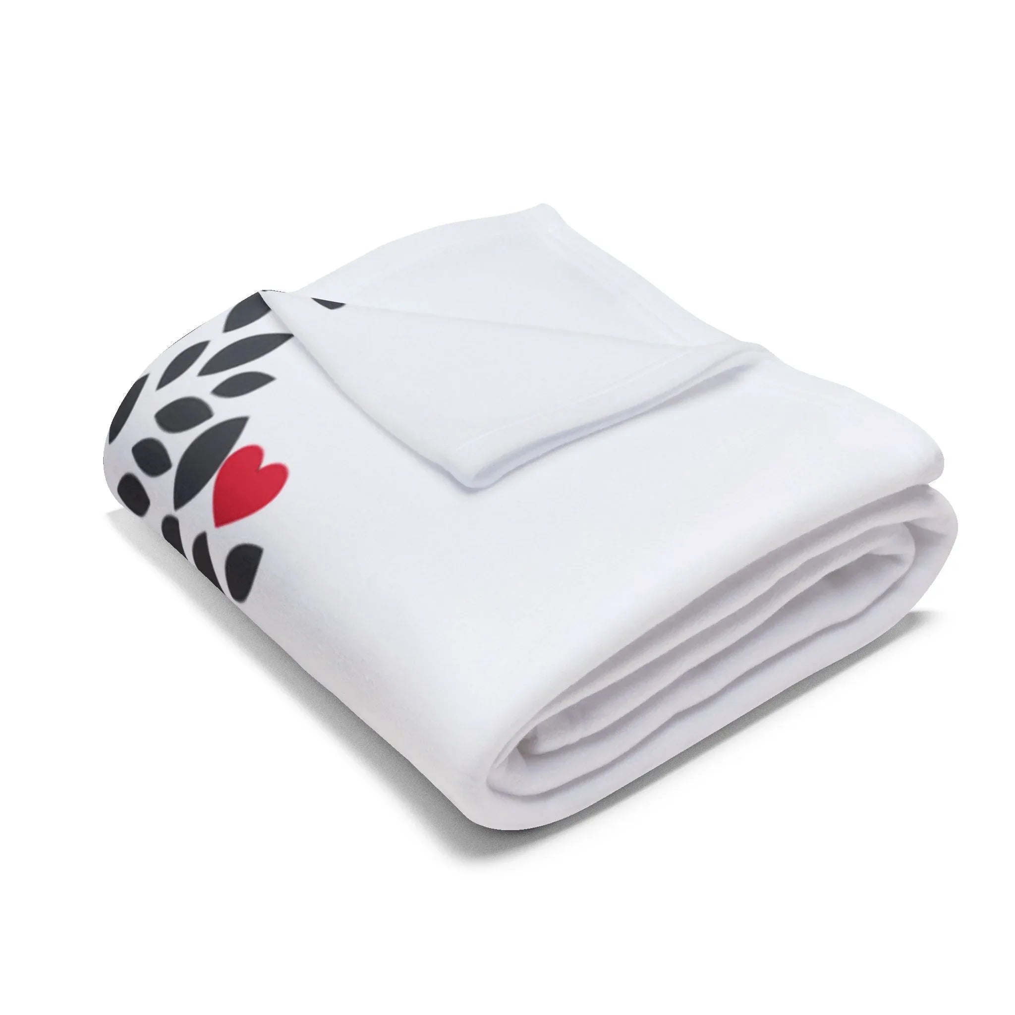 Cozy Heart Tree Fleece Blanket