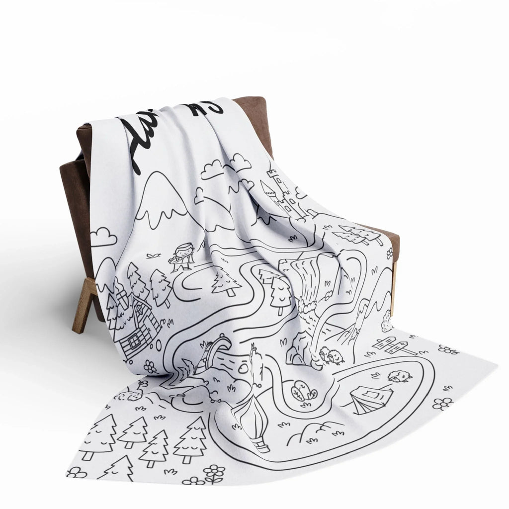 Adventure Awaits Arctic Fleece Blanket - Cozy Travel-Inspired Throw for Adventure Lovers