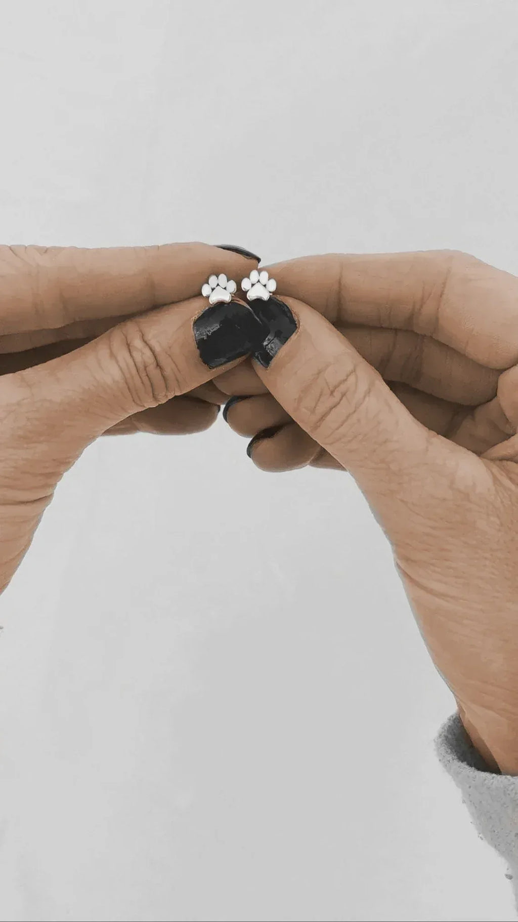 Sterling Silver Paw Stud Earrings – Pet Lover Dog Jewelry Gift