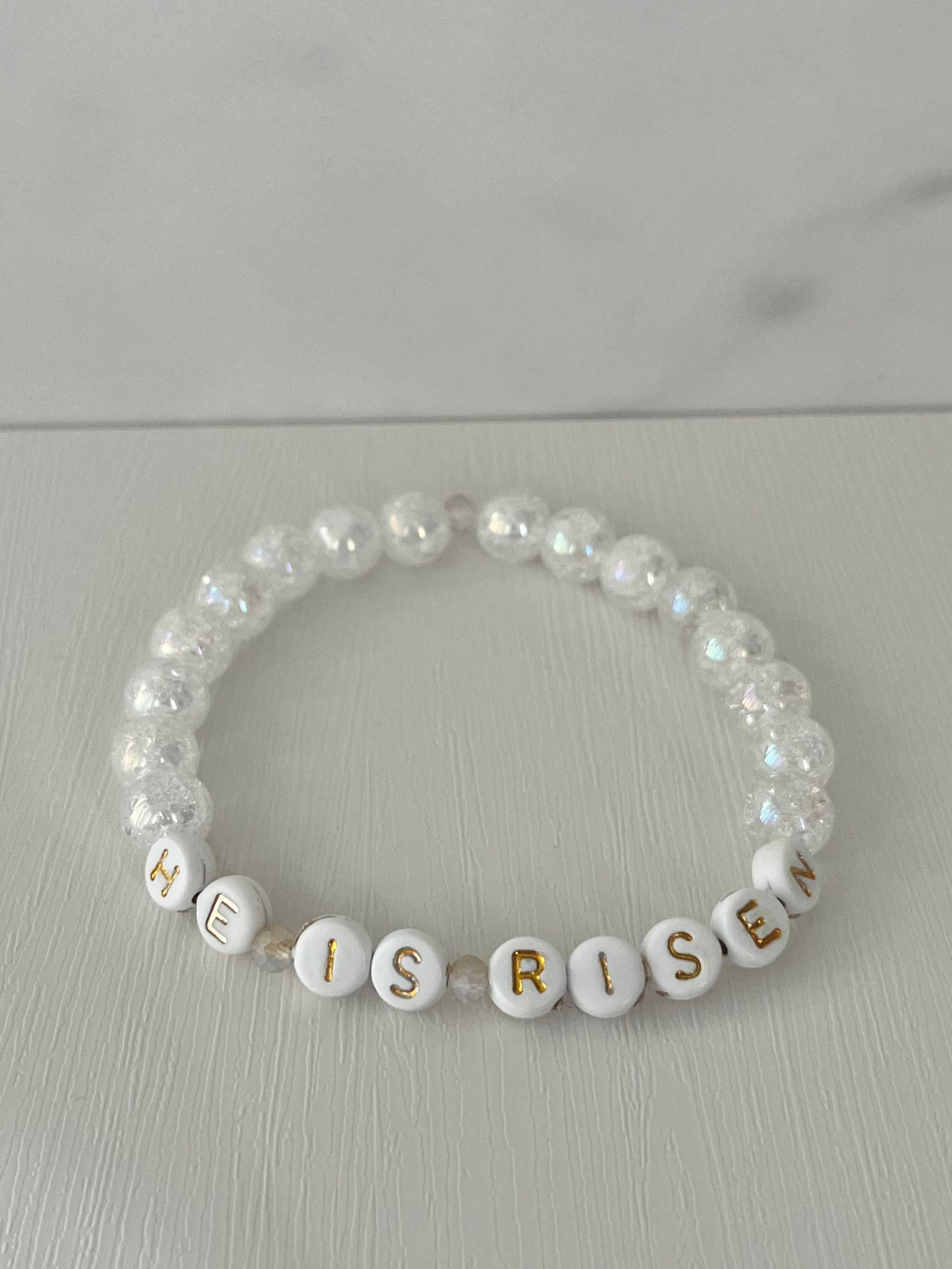 He Is Risen Bead Bracelet – Handmade Christian Jewelry
