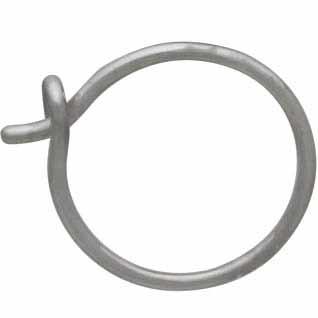 Sterling Silver Circle Hoop Earrings – 11x11mm Minimalist Everyday Hoops