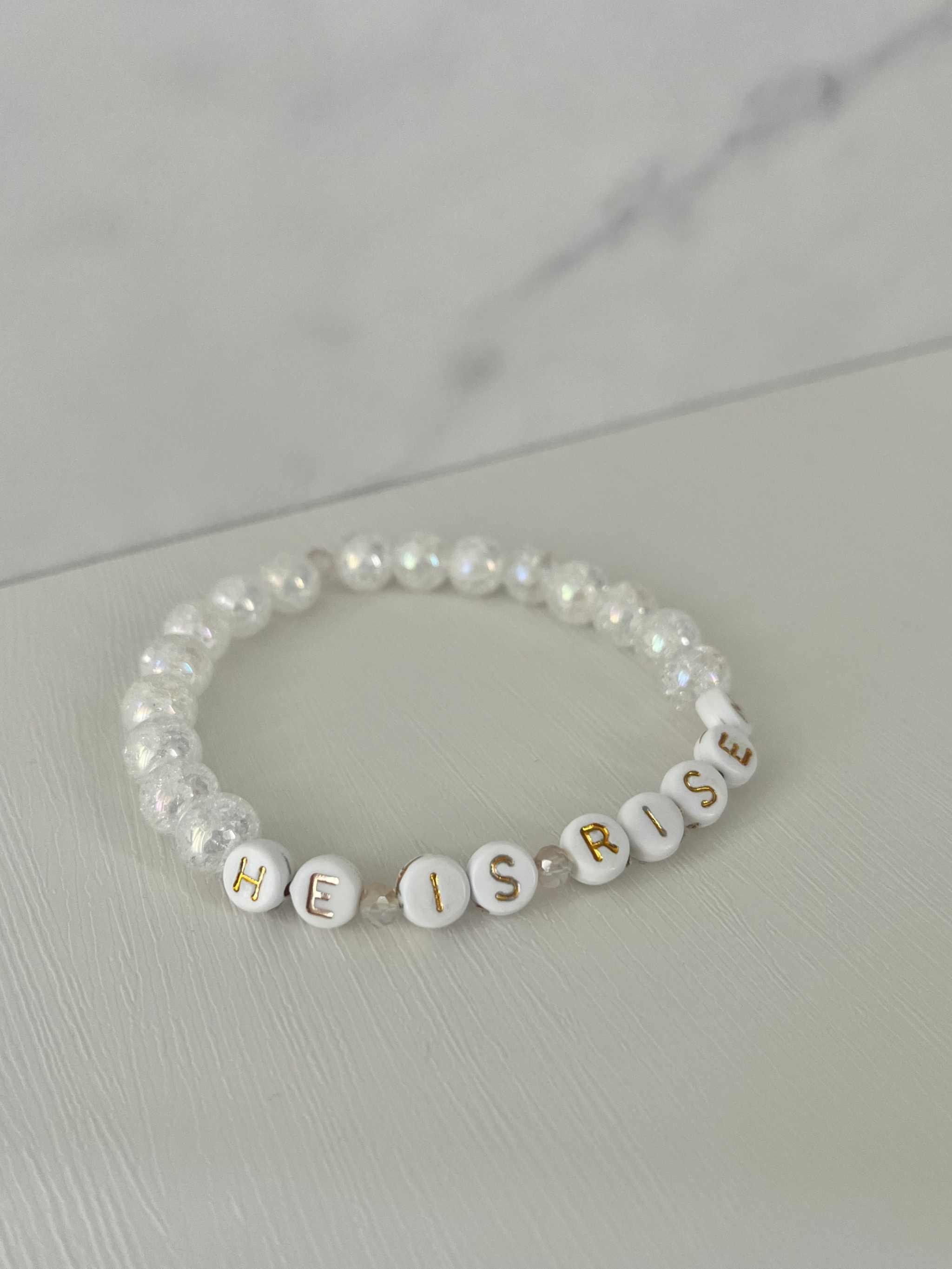 He Is Risen Bead Bracelet – Handmade Christian Jewelry