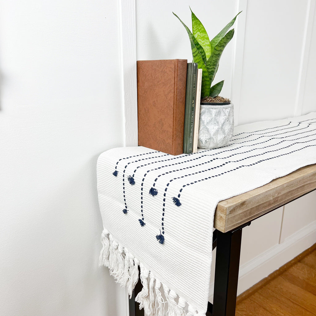 Navy Table Runner
