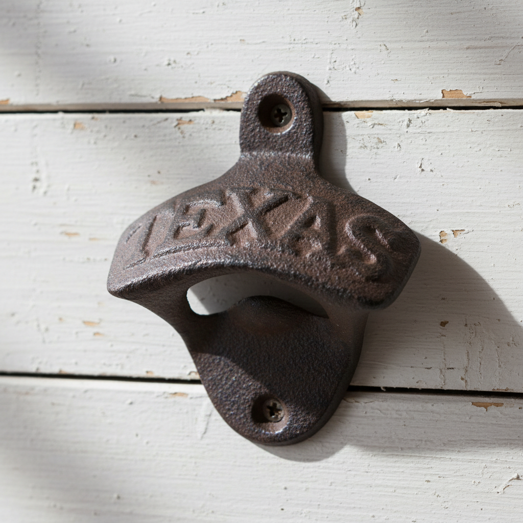 Lone Star Cast Iron Texas Bottle Opener - Southern Bar Essential - Mountain Made Mercantile