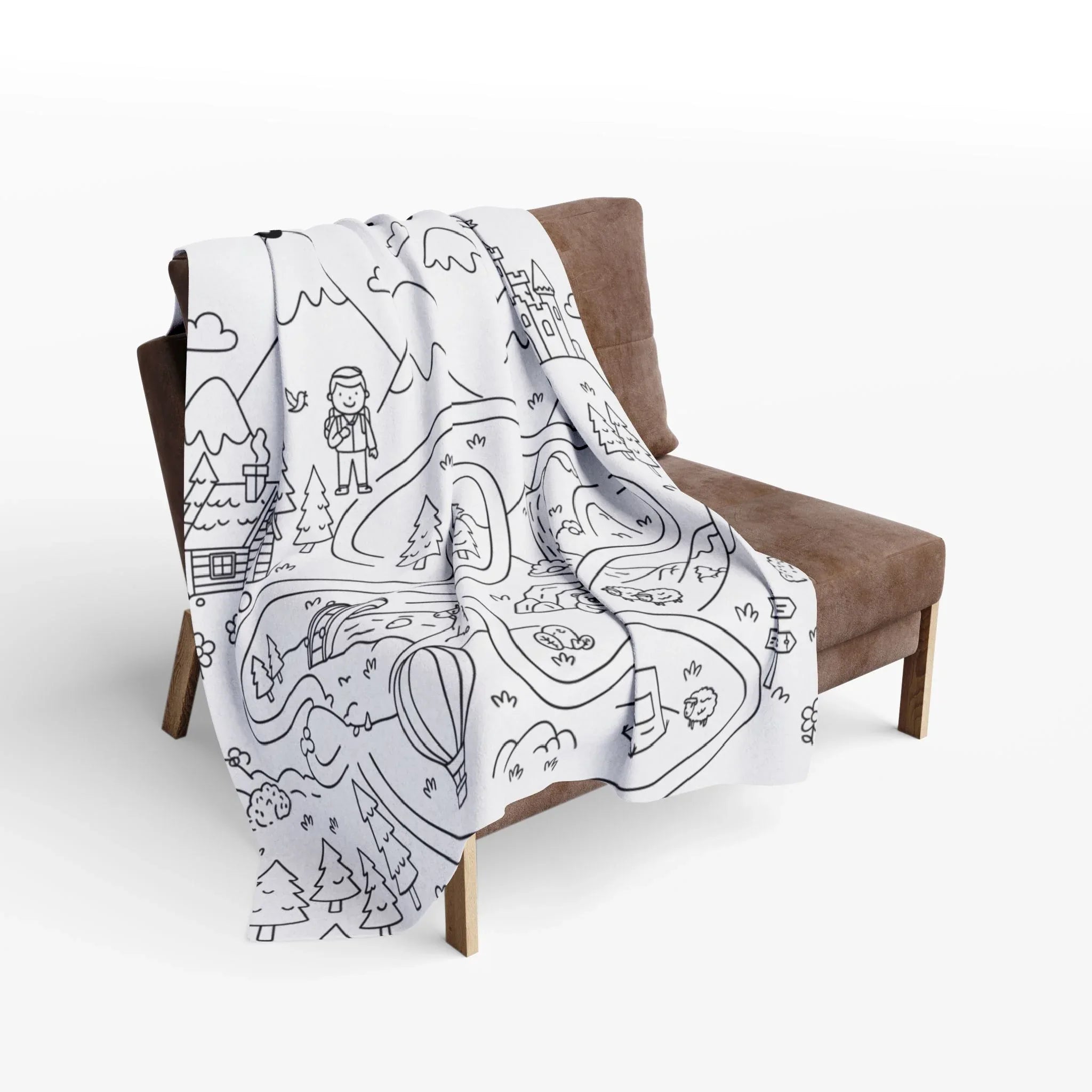 Adventure Awaits Arctic Fleece Blanket - Cozy Travel-Inspired Throw for Adventure Lovers