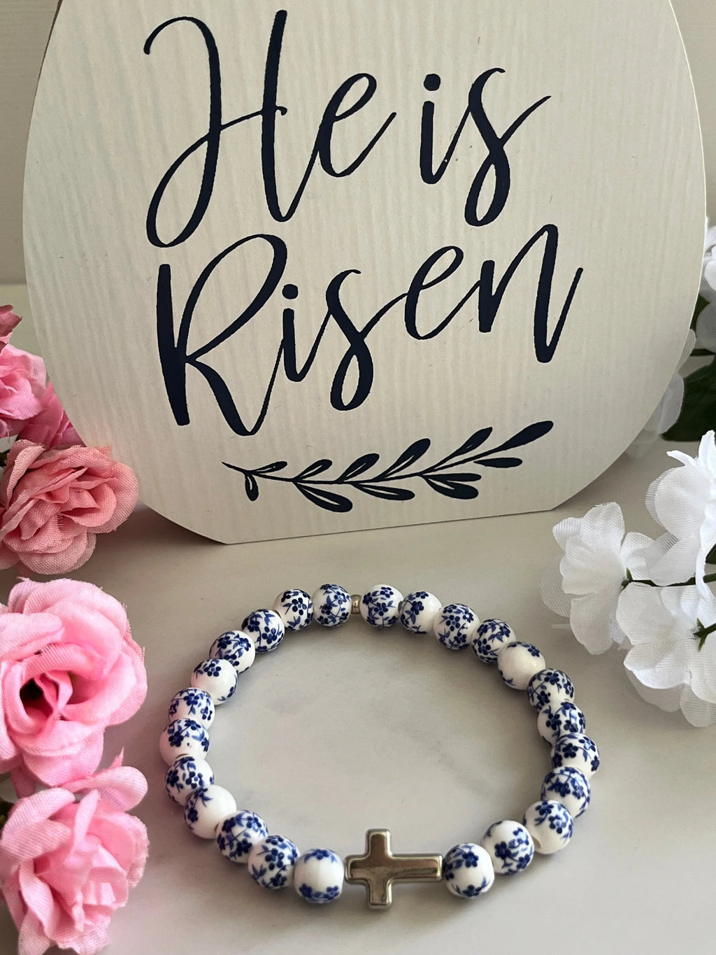 Cross Bead Bracelet Collection - Faith-Inspired Jewelry