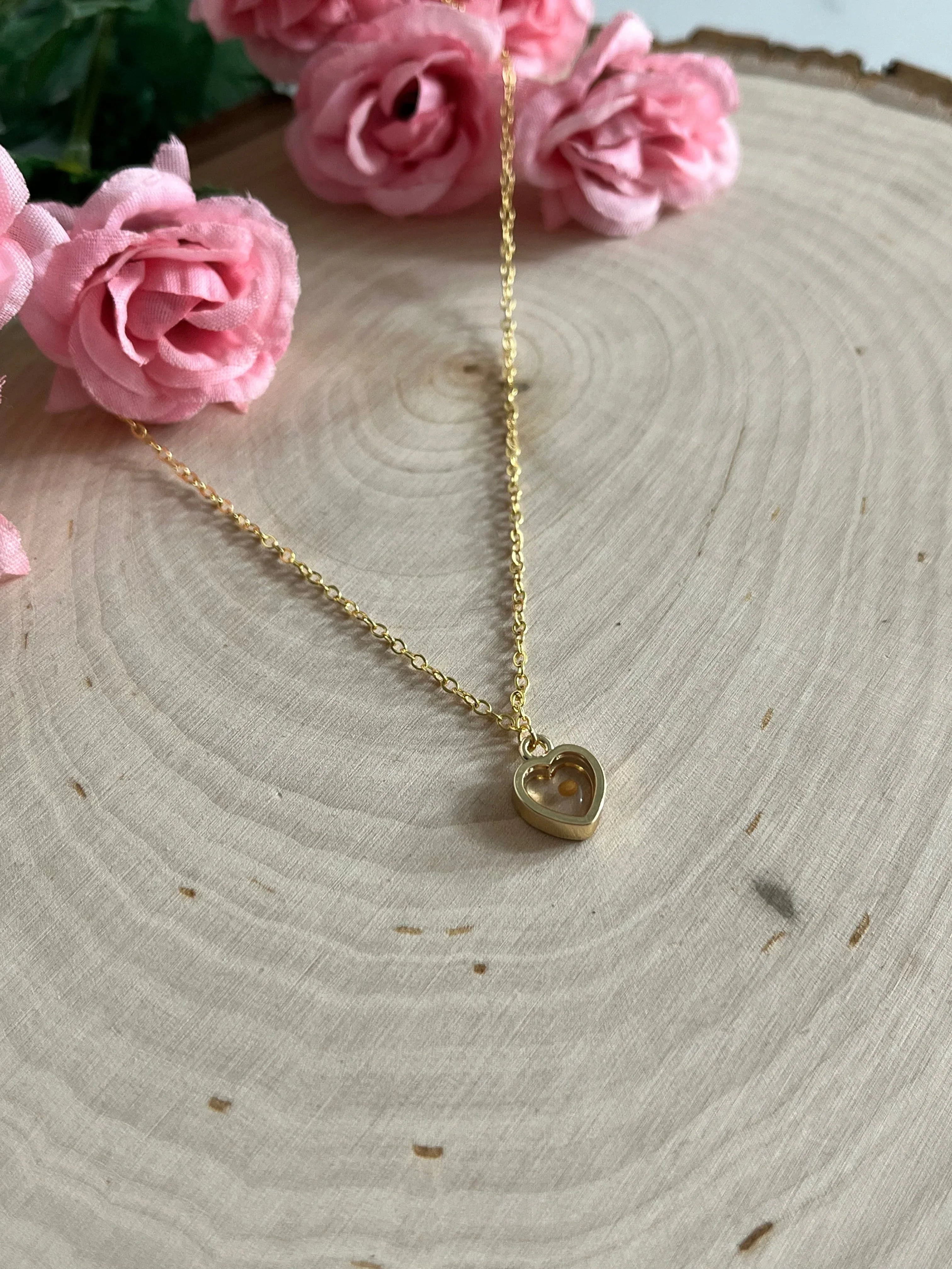 Mustard Seed Heart Necklace in Gold and Silver – Christian Faith Jewelry for Women