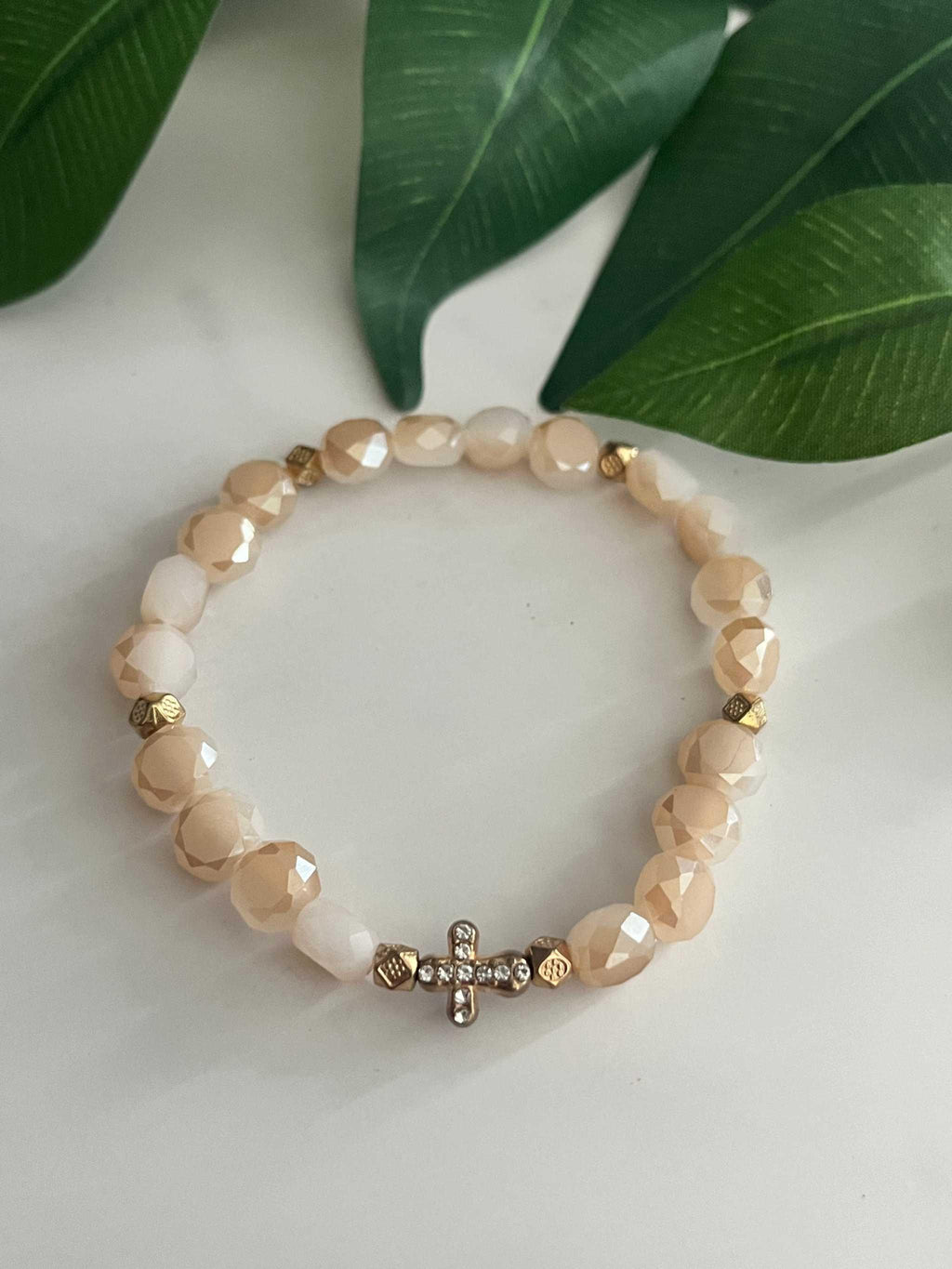 Cross Bead Bracelet Collection - Faith-Inspired Jewelry