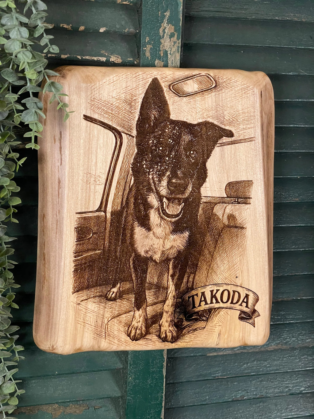 Custom Wood Pet Engraving