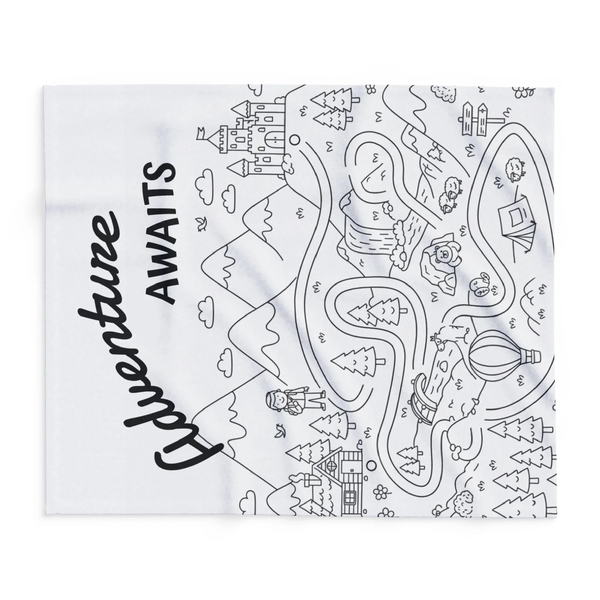 Adventure Awaits Arctic Fleece Blanket - Cozy Travel-Inspired Throw for Adventure Lovers