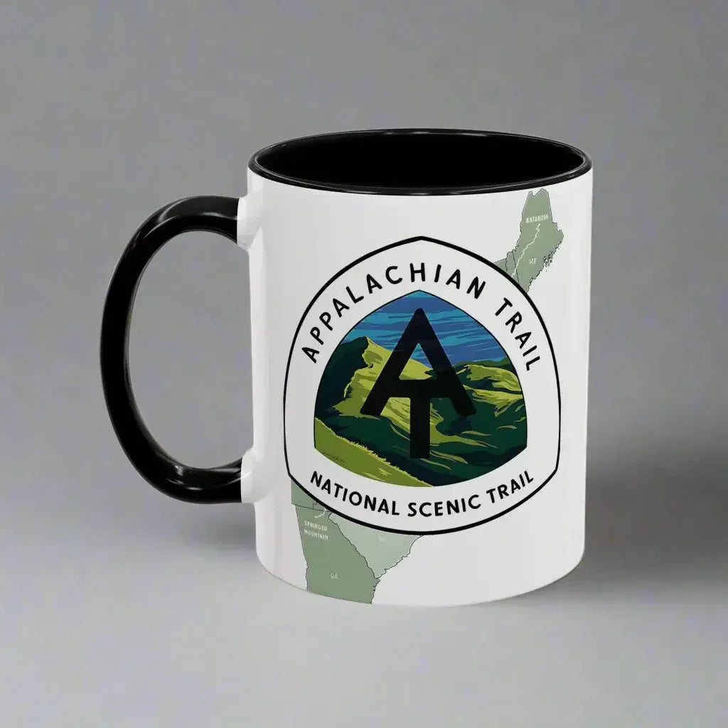 Appalachian National Scenic Trail Accent Coffee Mug 11oz 15oz 11oz Black
