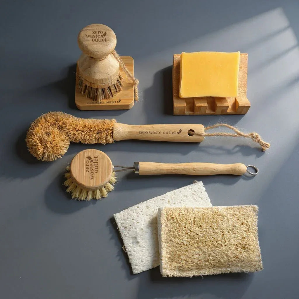 8-Piece Sink Kit Cup Brush & Citrus Soap