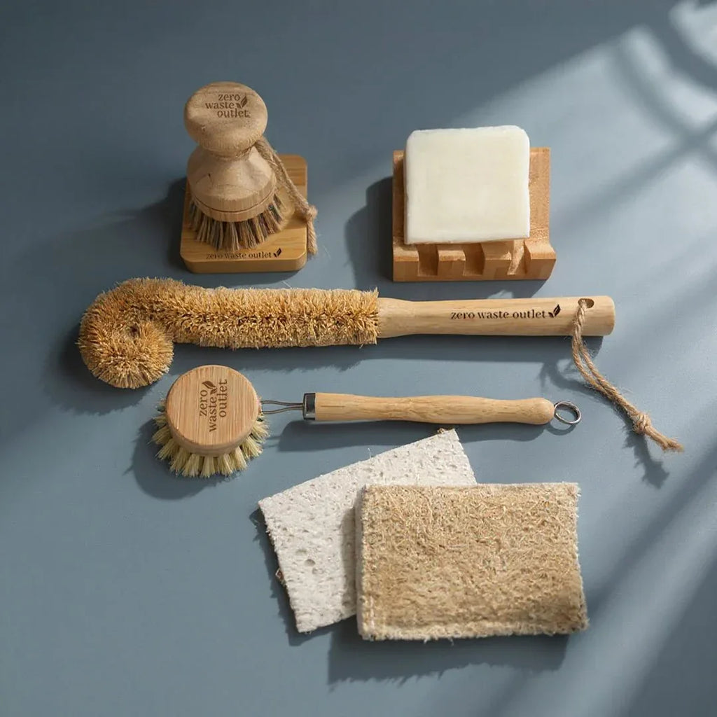 8-Piece Sink Kit Bottle Brush & Fragrance-Free Soap