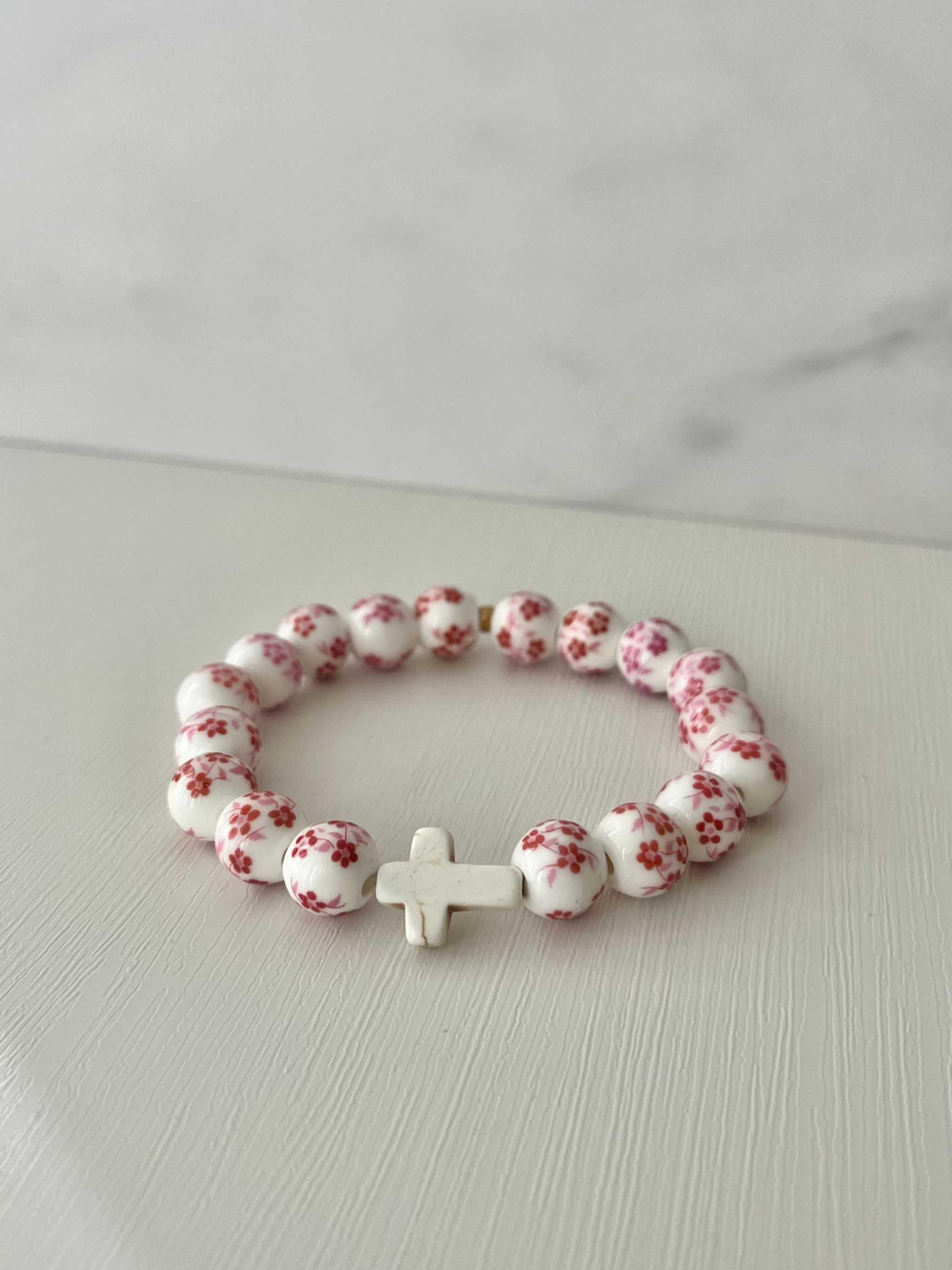 Cross Bead Bracelet Collection - Faith-Inspired Jewelry
