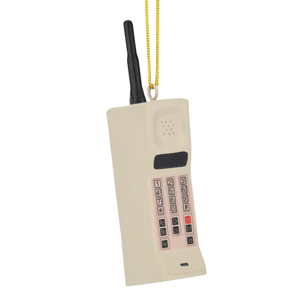 80's Cell Phone Resin Christmas Ornament