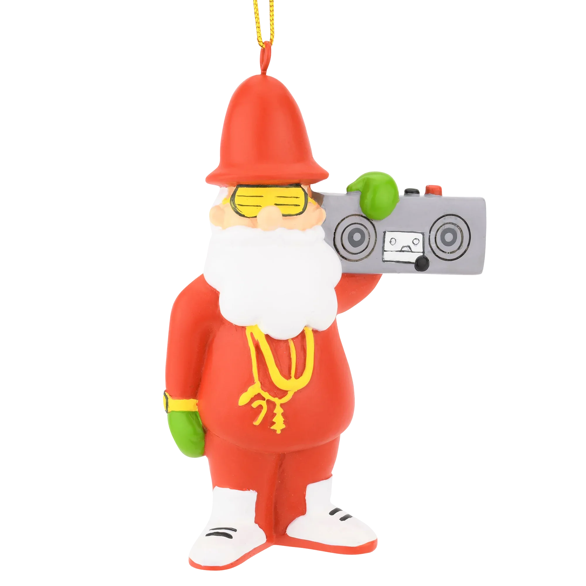 80's Hip Hop Santa Resin Christmas Ornament
