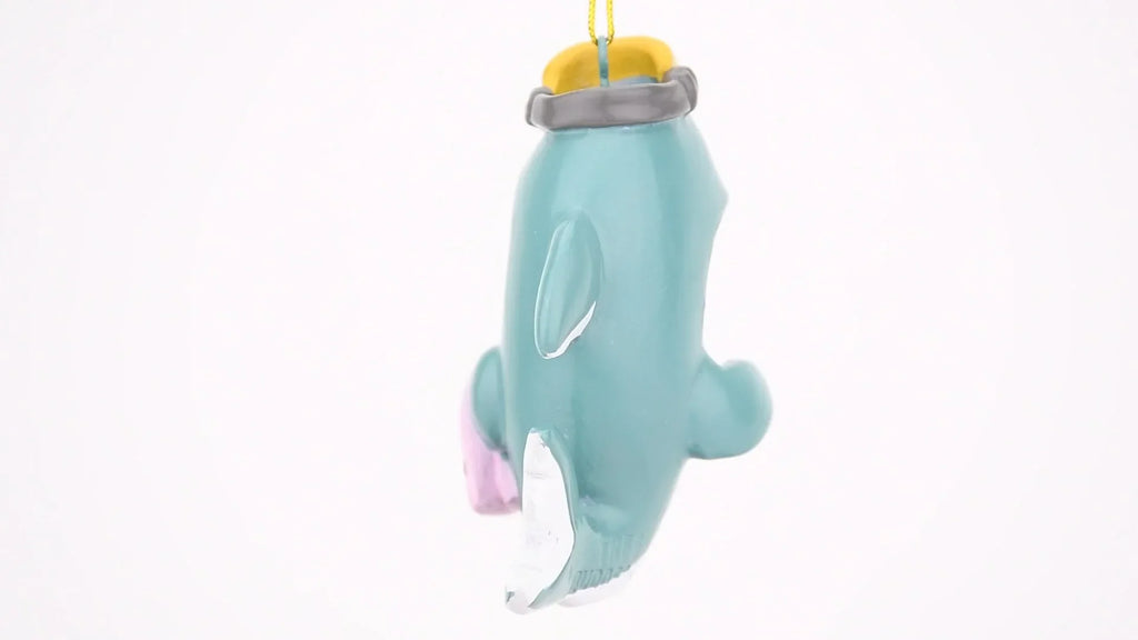 Beach Shark Christmas Ornament