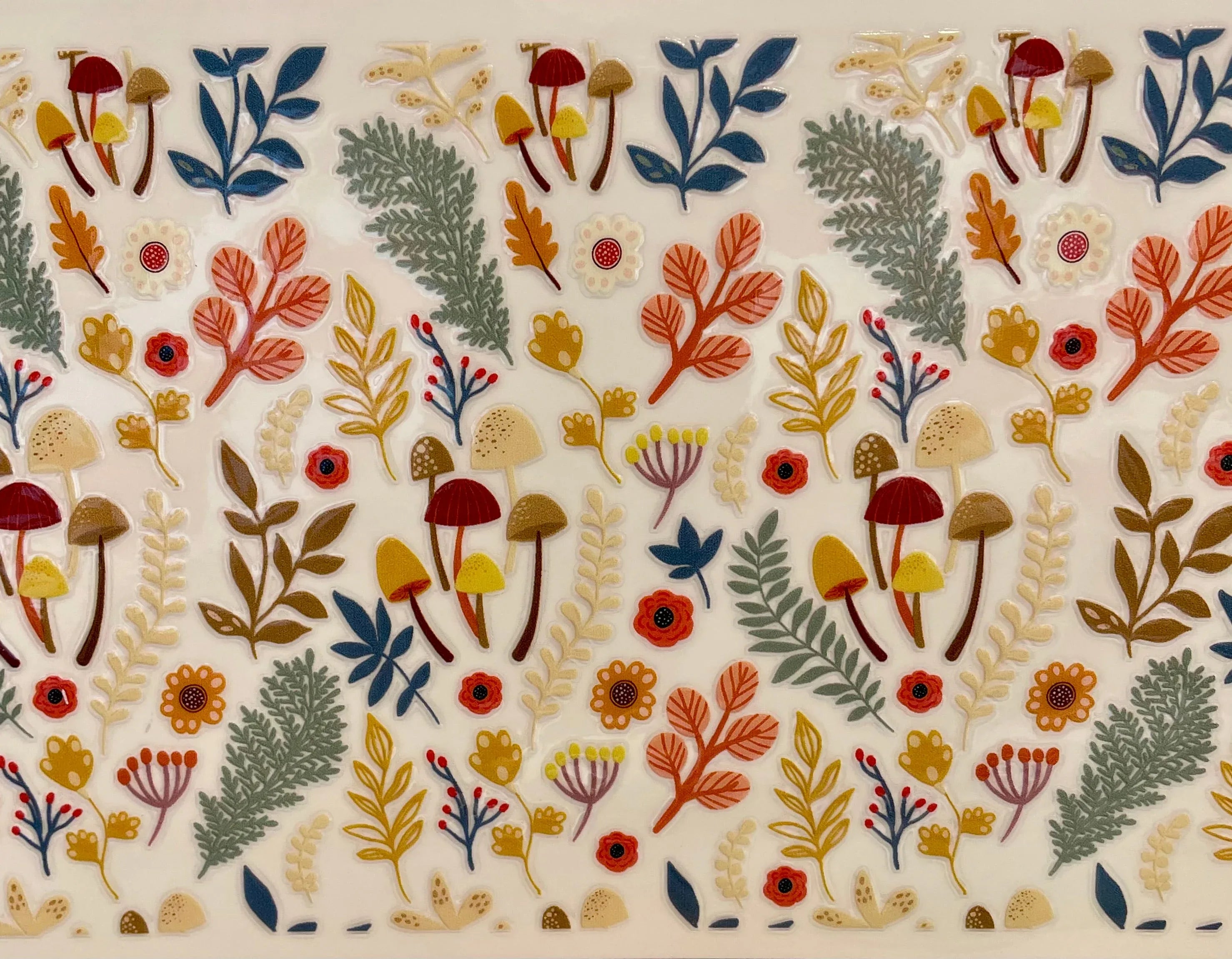 16oz Glass Cup with Lid & Straw Garden Stems