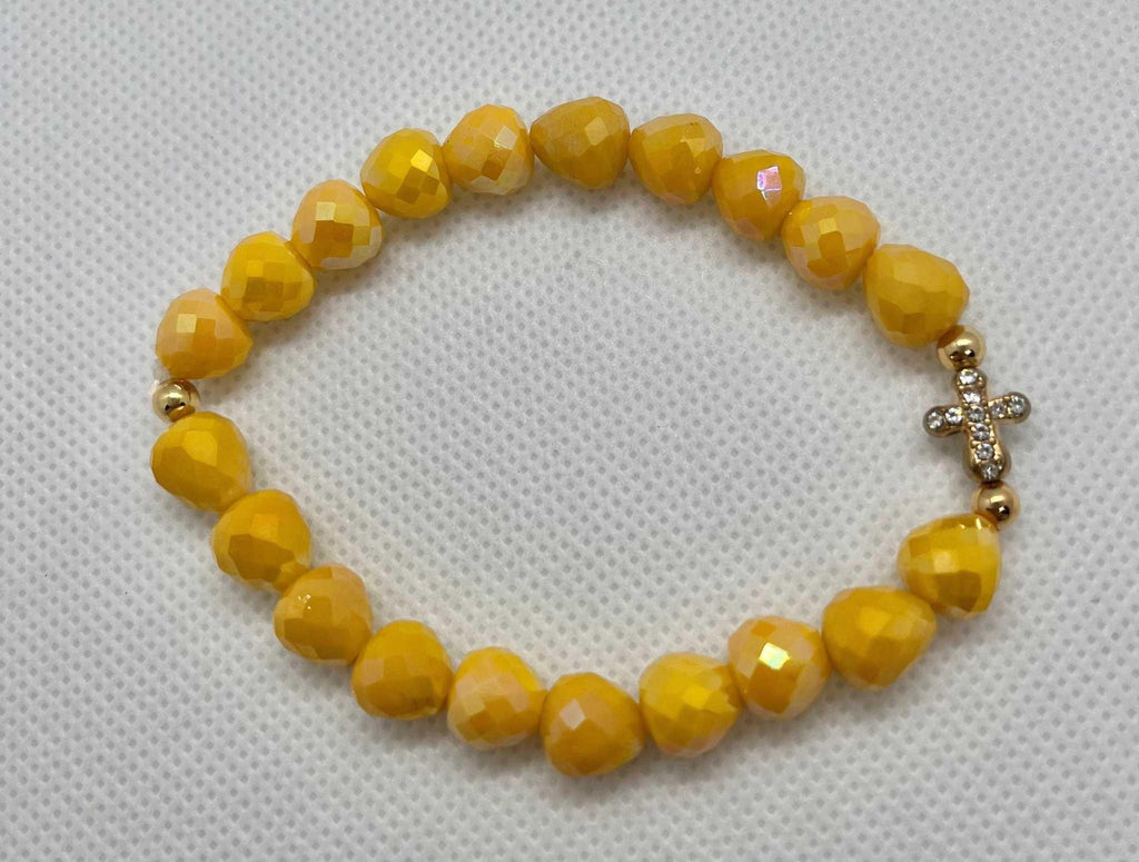 Cross Bead Bracelet Collection - Faith-Inspired Jewelry