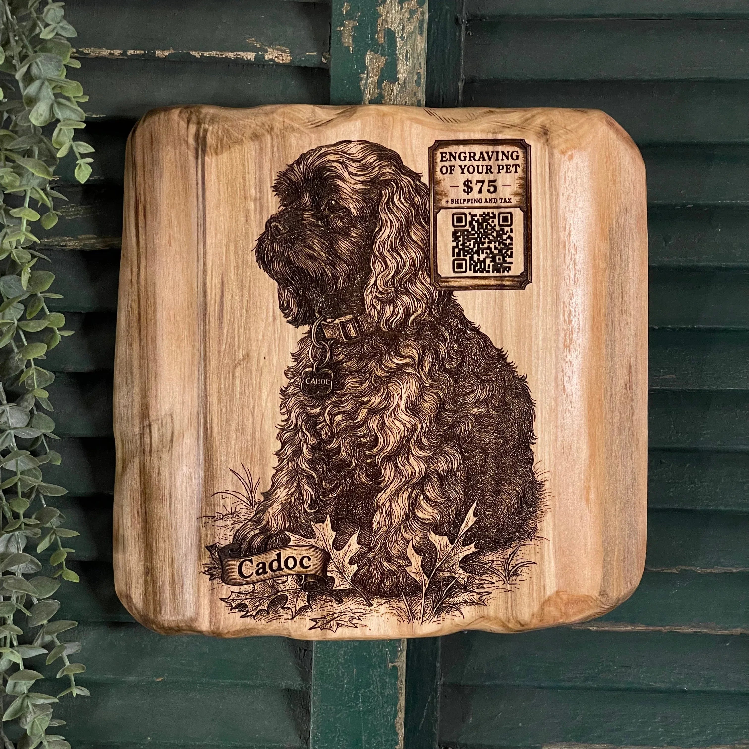 Custom Wood Pet Engraving
