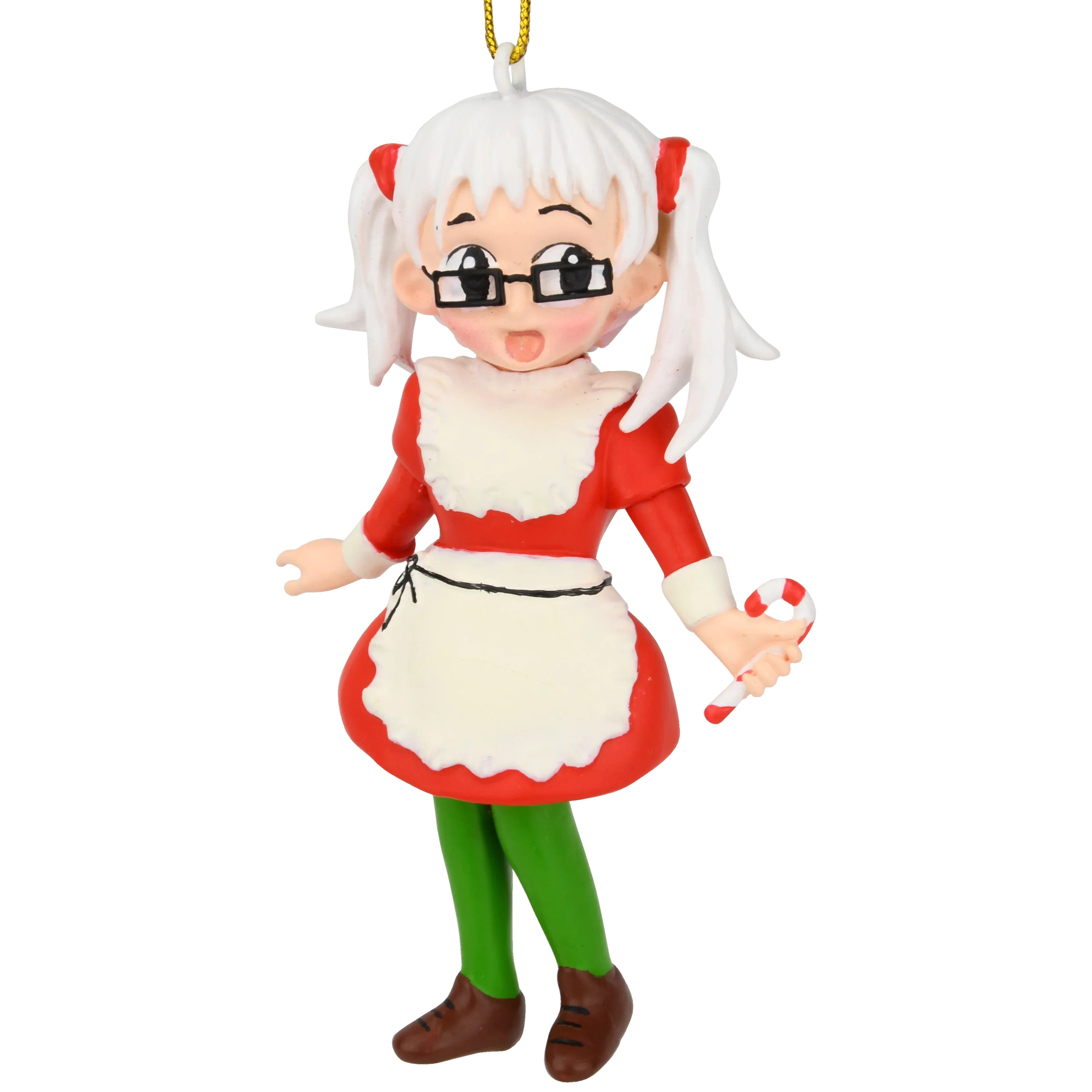Anime Mrs. Claus Christmas Cartoon Character Ornament