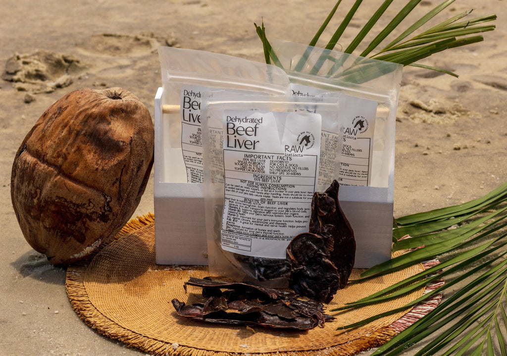 Dehydrated Beef Liver for Cats & Dogs — 100% Single Ingredient | Raw Instincts Florida | 4 oz