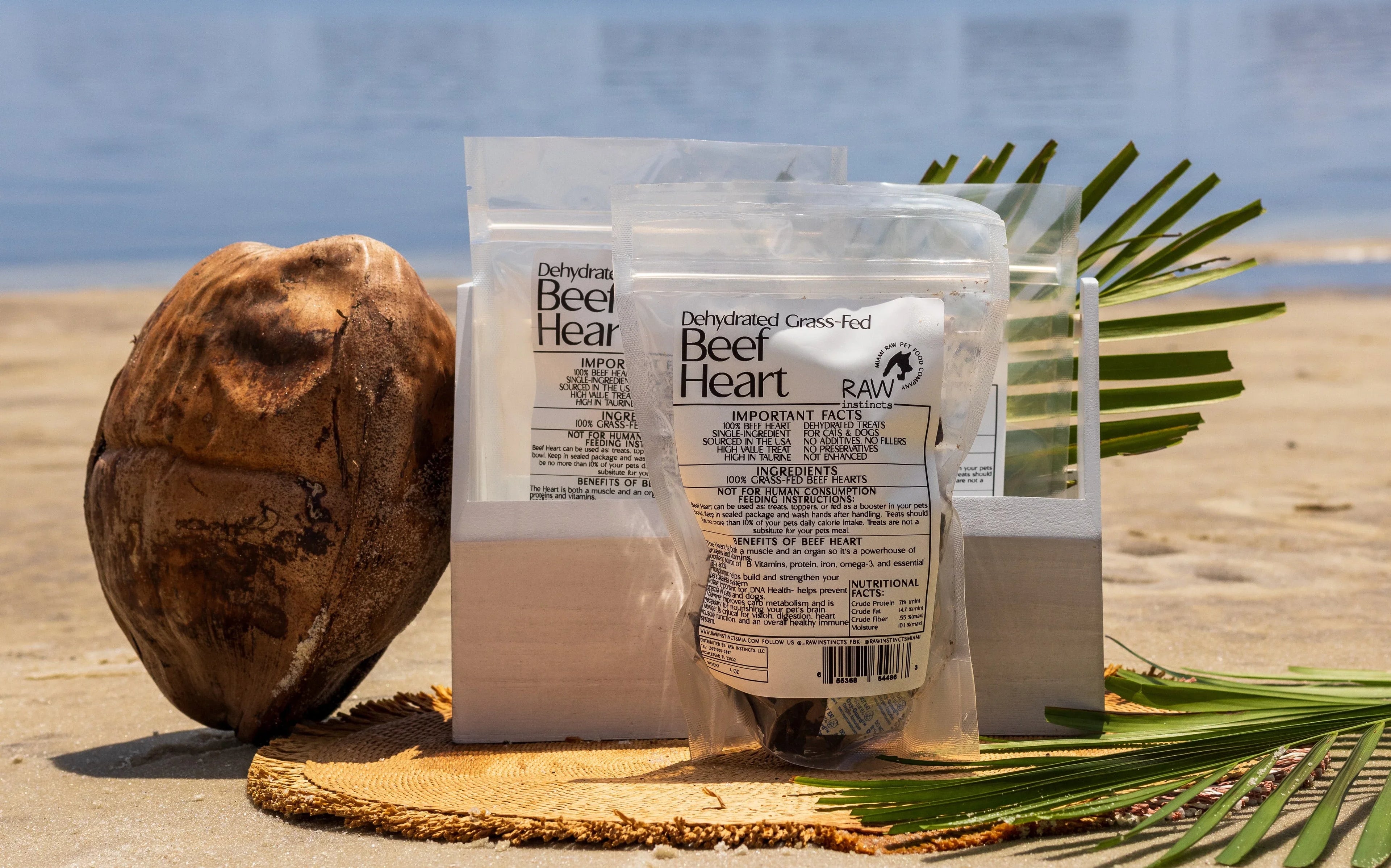 Dehydrated Beef Heart – Raw Instincts | Nutritious Treat for Cats & Dogs