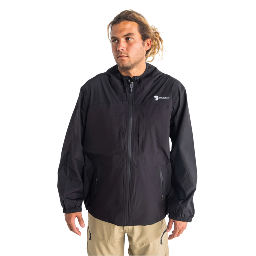 Black Fin - Waterproof Rain Jacket With A Waterproof Pocket