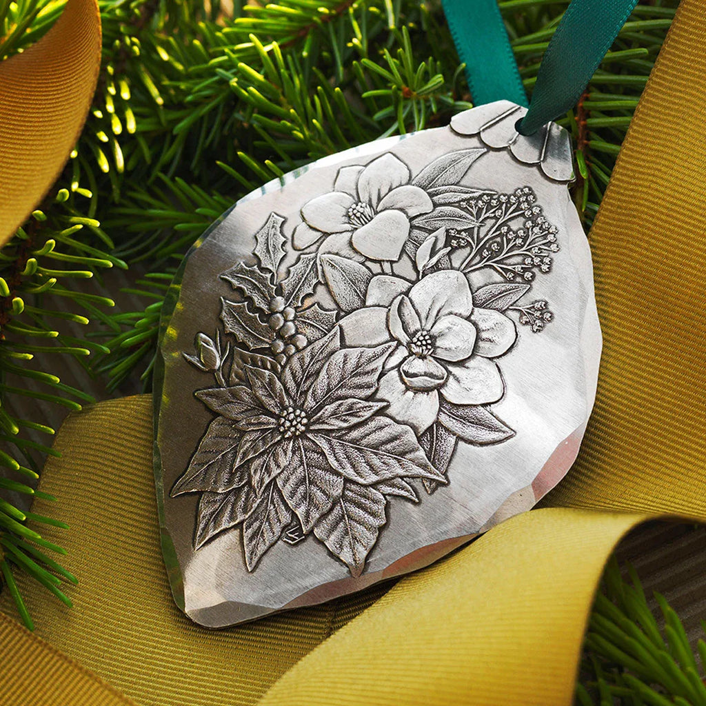 Poinsettia Bulb Ornament