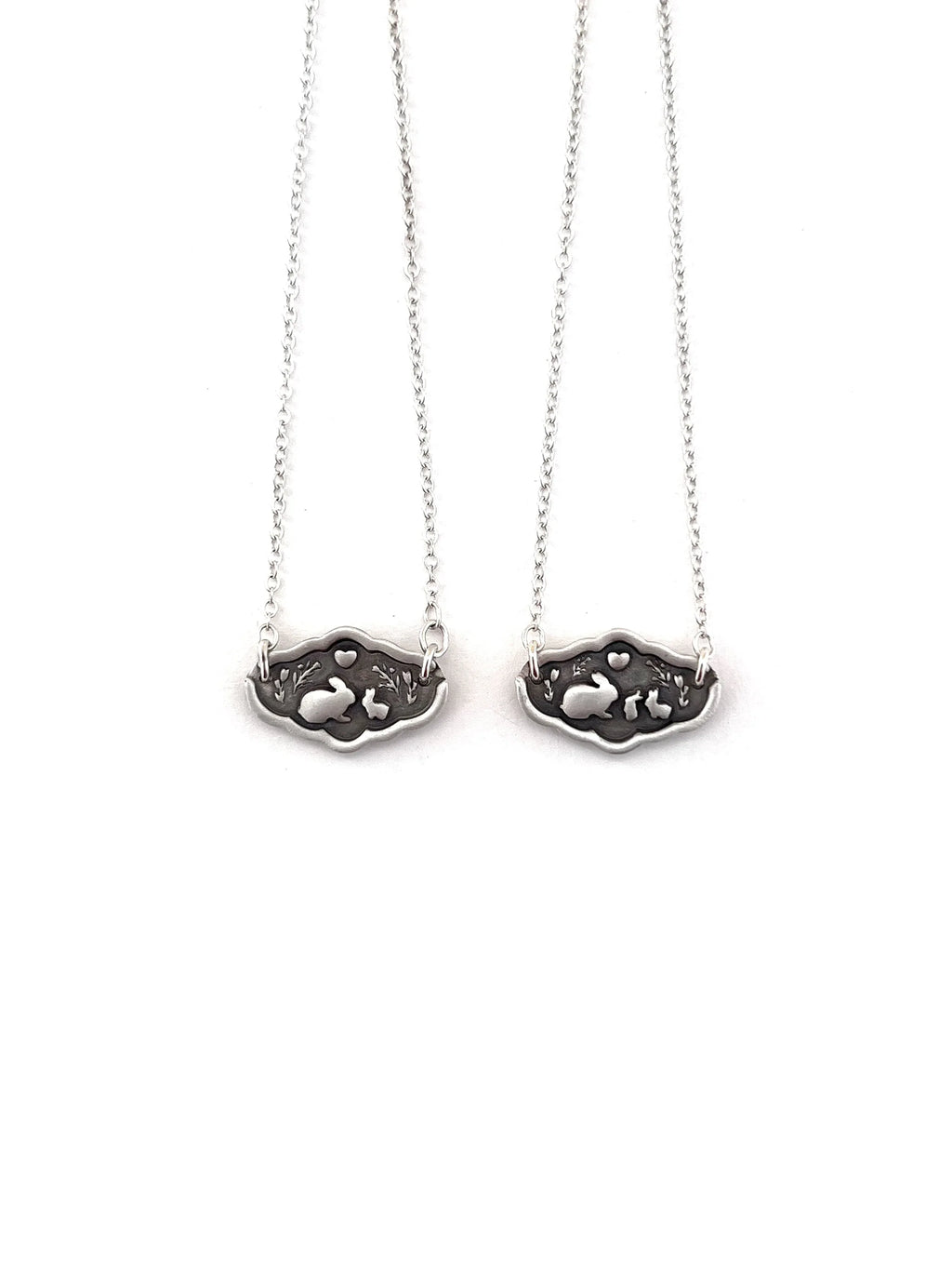 Bunny Mom & Baby Bunnies Necklace