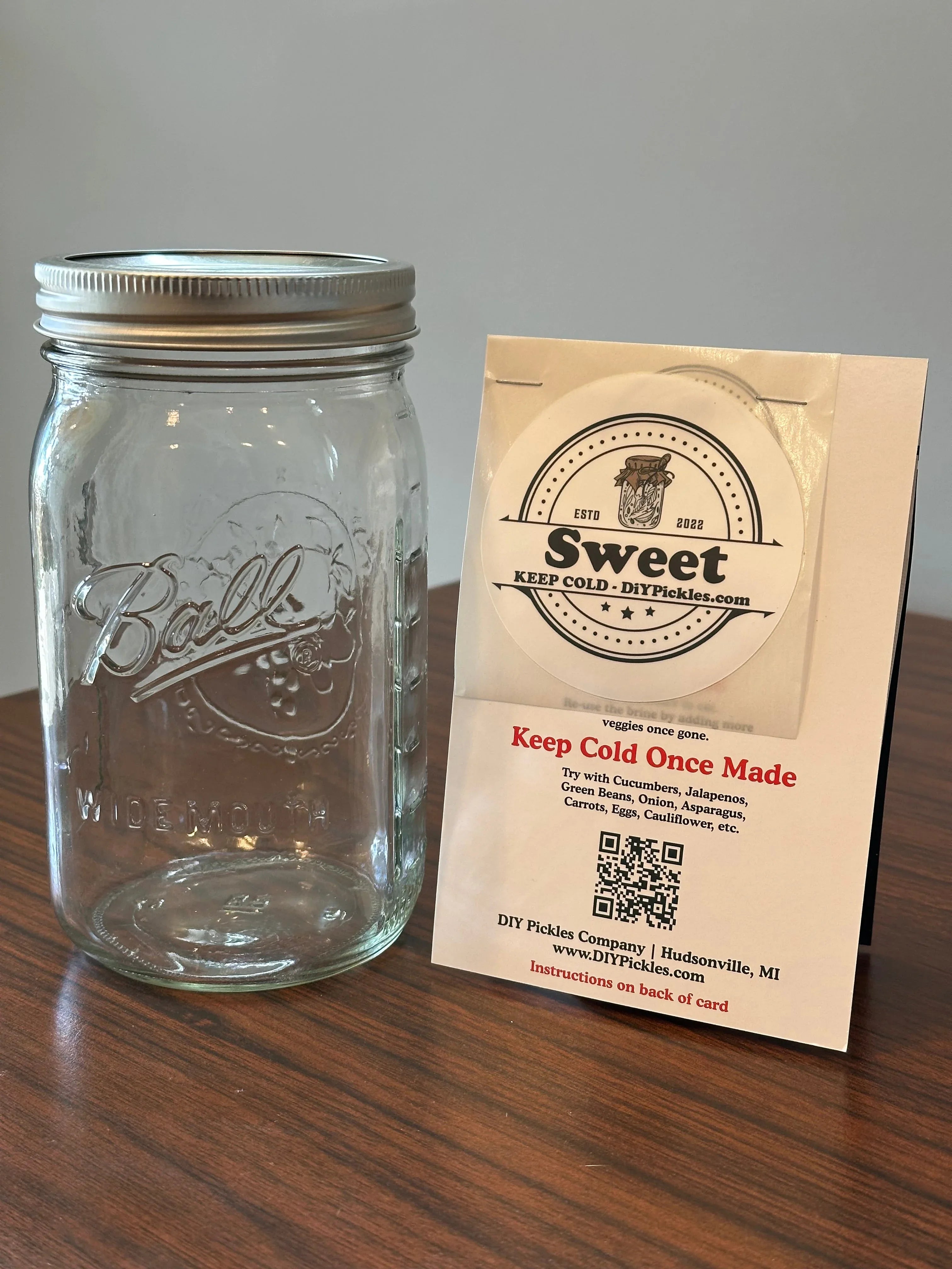 DIY Pickles Mason Jar Bundle Sweet