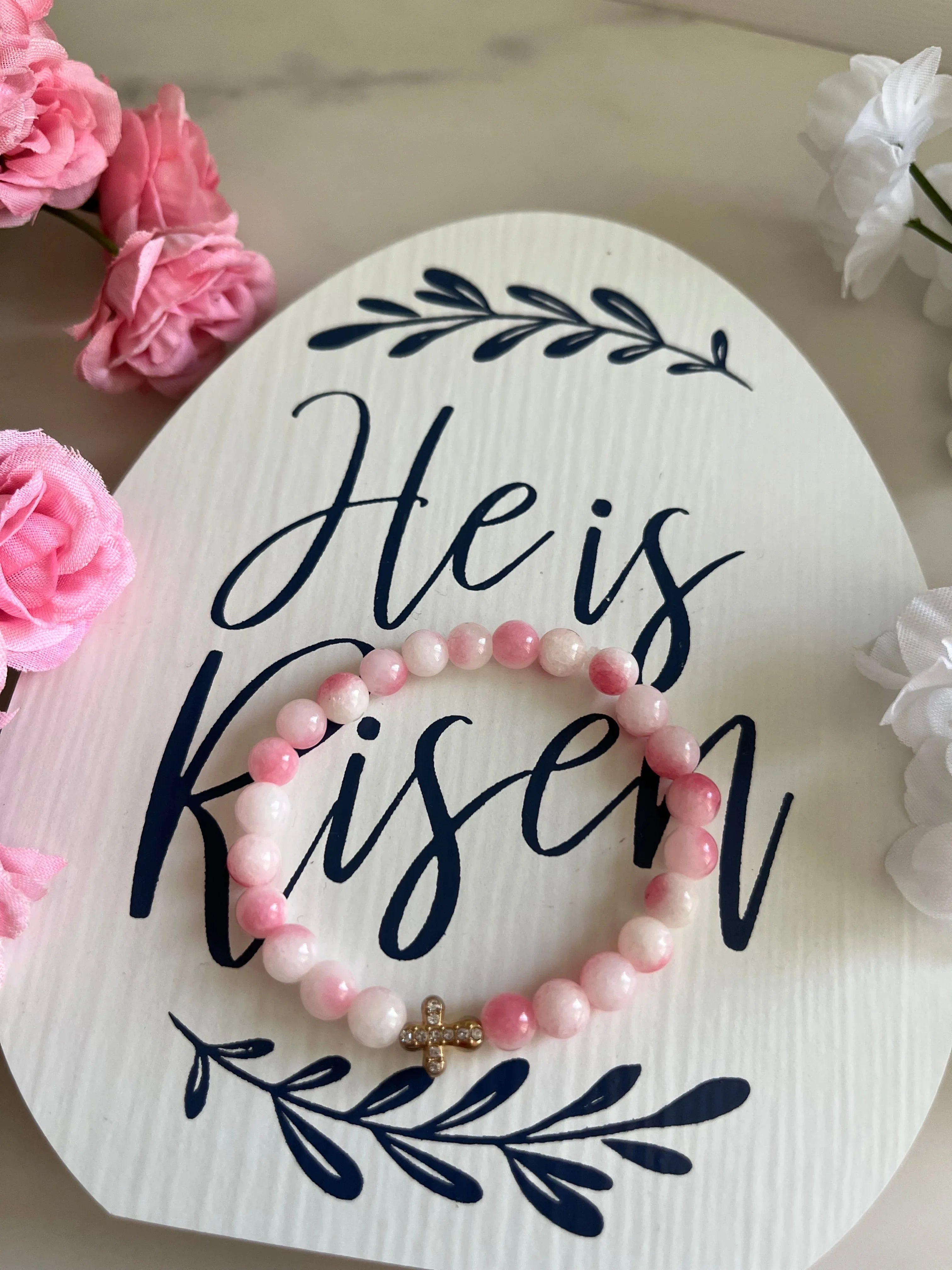 Cross Bead Bracelet Collection - Faith-Inspired Jewelry