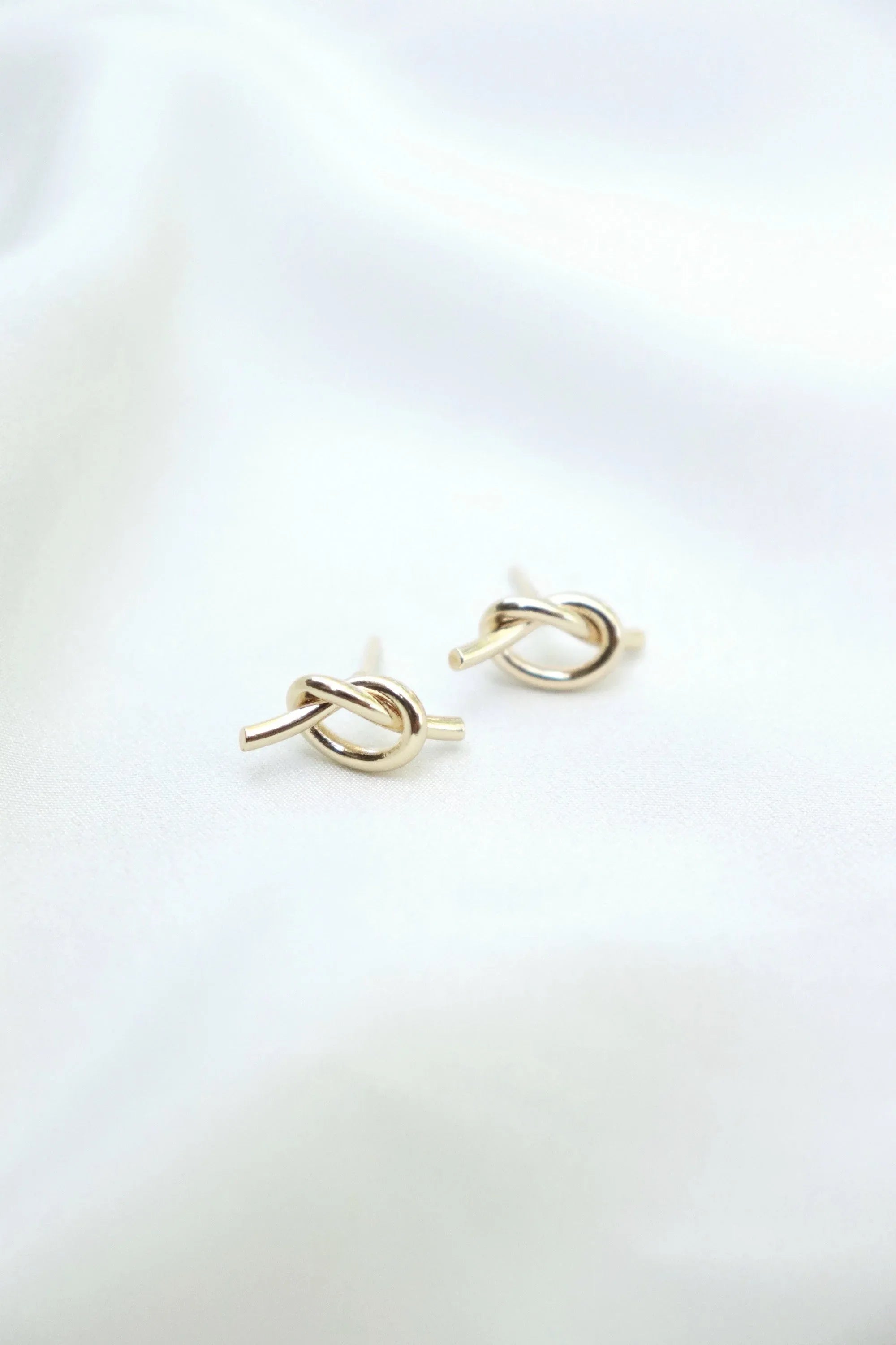 Tie The Knot Earrings - Stainless Steel (Silver and Gold)