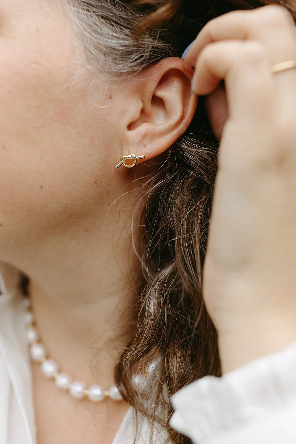 Tie The Knot Earrings - Stainless Steel (Silver and Gold)
