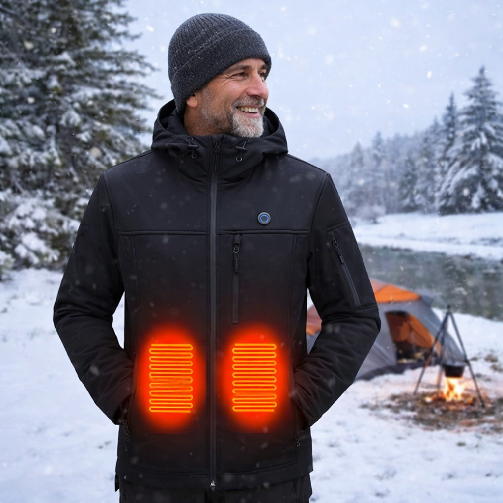 LITEGUEST 10-Zone Softshell Heated Jacket – USB Winter Jacket
