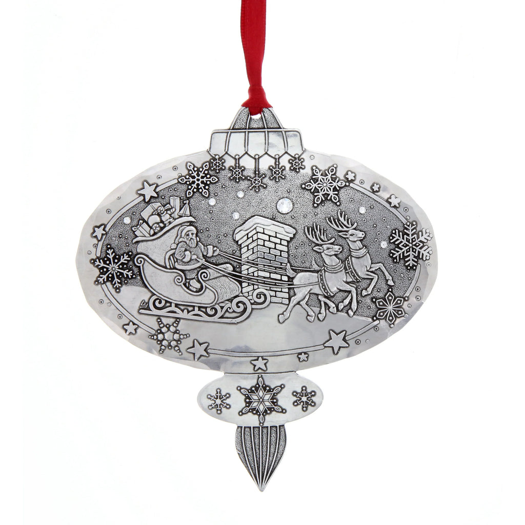 Portraits of Christmas- A Visit From Santa Ornament