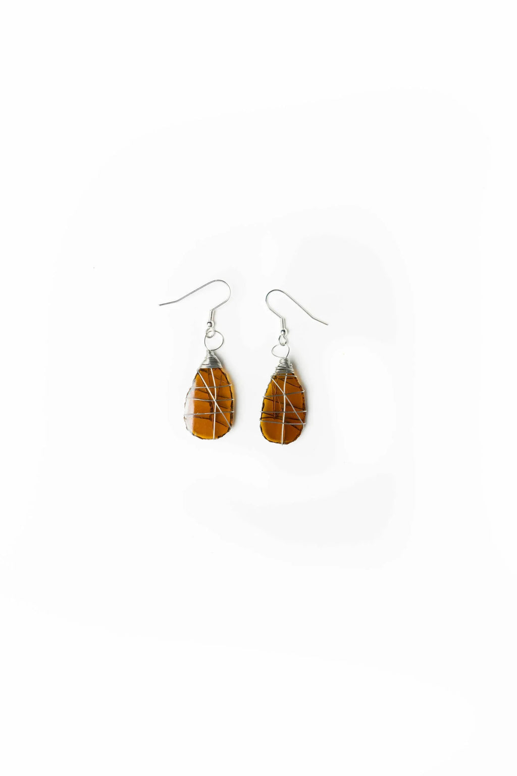 Tumbled Glass Earring