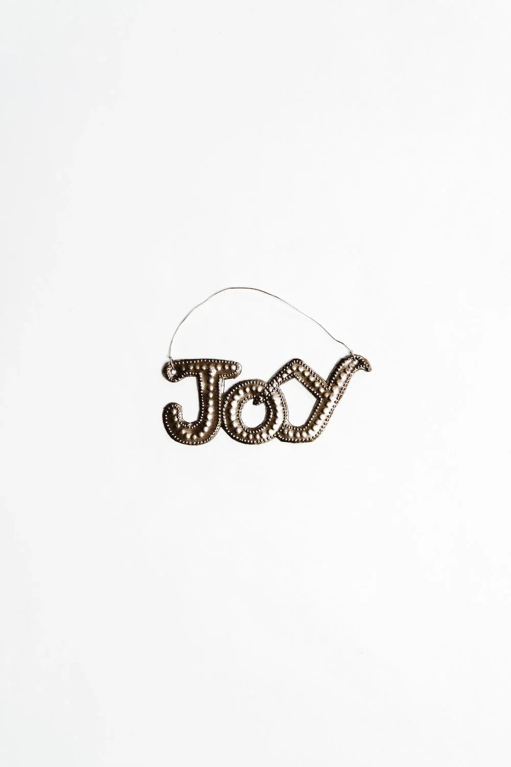 Metal Art Word Ornaments Joy