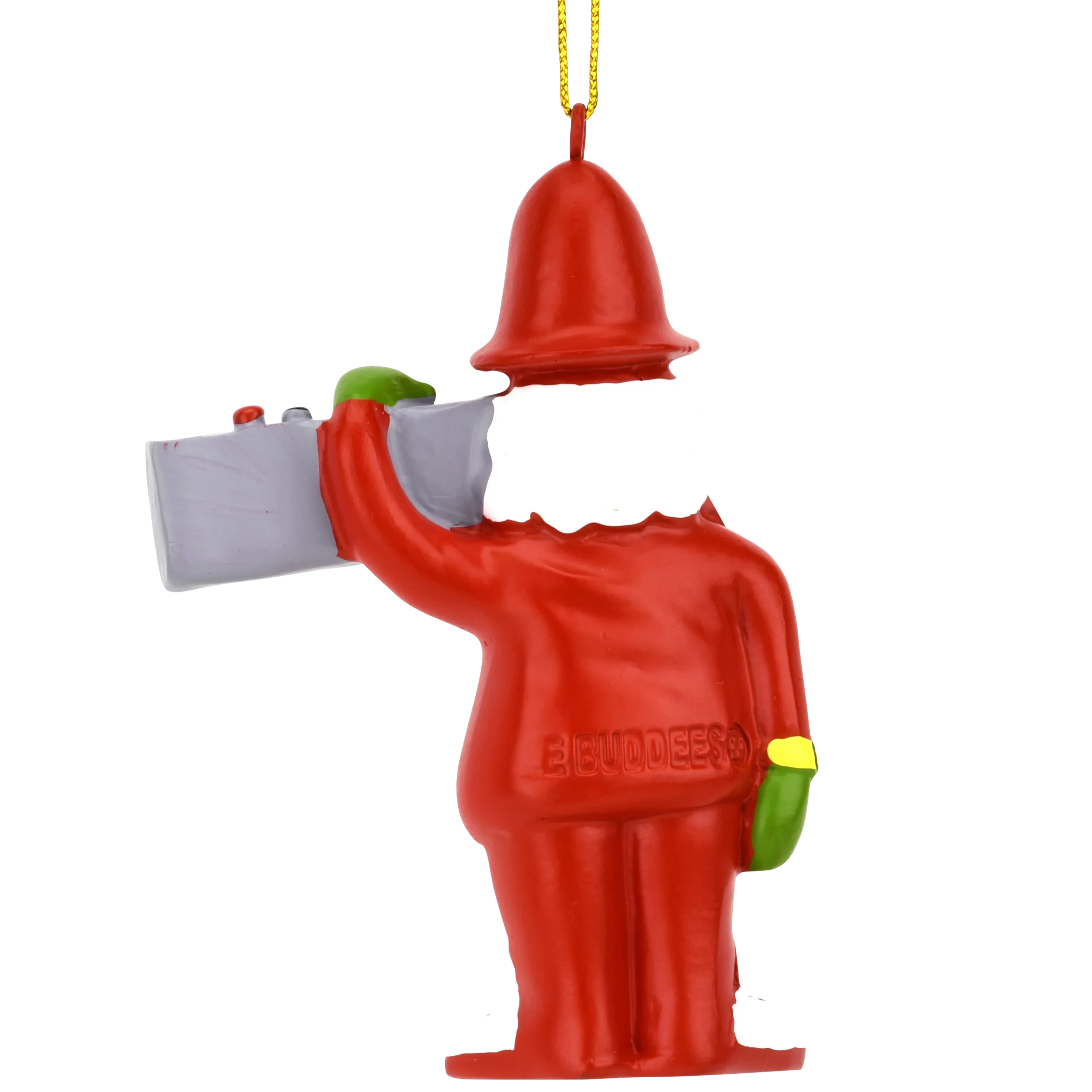 80's Hip Hop Dark Tone Santa Resin Christmas Ornament