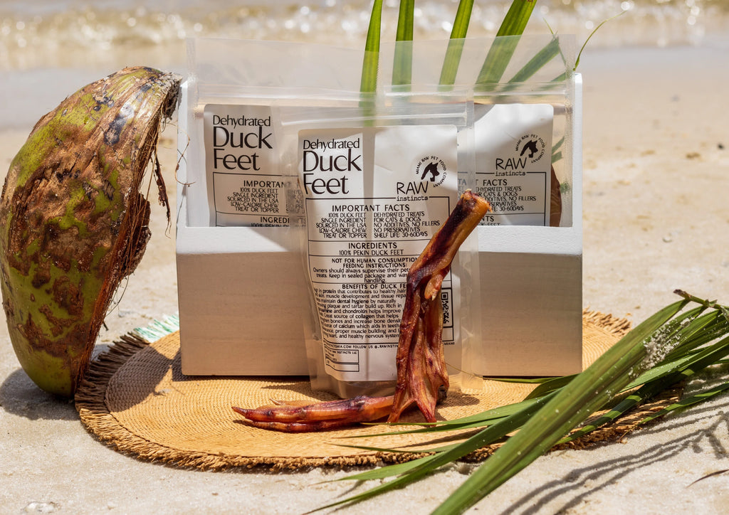 Dehydrated Duck Feet for Dogs & Cats — 100% Pekin Duck | Raw Instincts USA QTY1