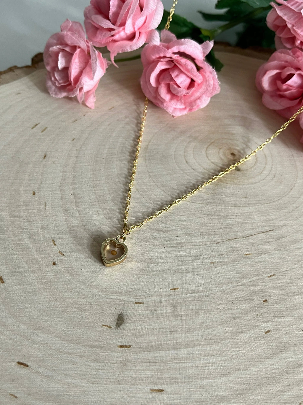 Mustard Seed Heart Necklace in Gold and Silver – Christian Faith Jewelry for Women